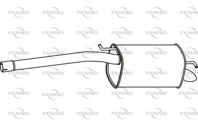  P7132 FENNO Глушитель выхлопных газов конечный