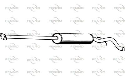  P7831 FENNO Средний глушитель выхлопных газов