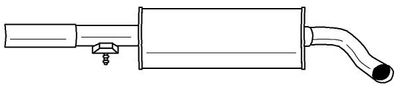  10422 SIGAM Средний глушитель выхлопных газов