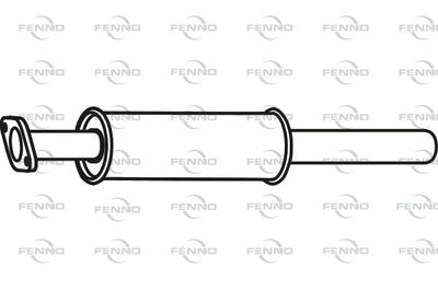  P23099 FENNO Средний глушитель выхлопных газов