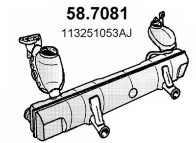  587081 ASSO Глушитель выхлопных газов конечный