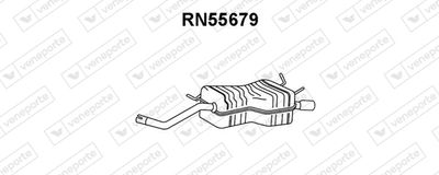 RN55679 VENEPORTE Глушитель выхлопных газов конечный