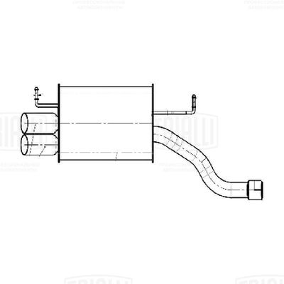  EMM3015 TRIALLI Глушитель выхлопных газов конечный