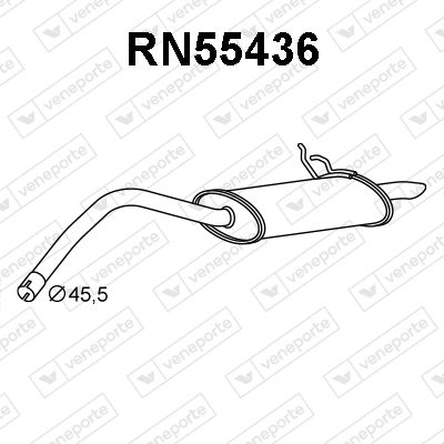  RN55436 VENEPORTE Глушитель выхлопных газов конечный