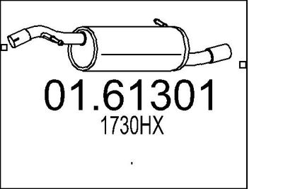  0161301 MTS Глушитель выхлопных газов конечный