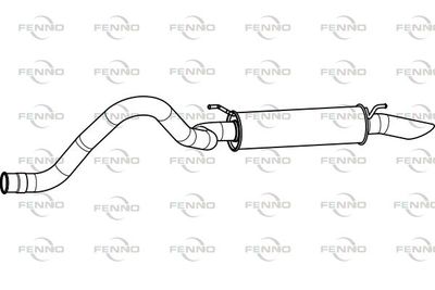  P6992 FENNO Глушитель выхлопных газов конечный