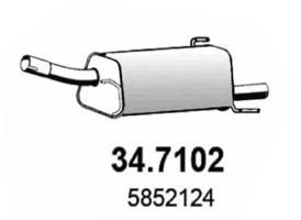  347102 ASSO Глушитель выхлопных газов конечный