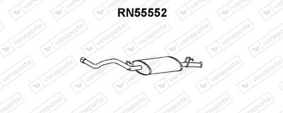  RN55552 VENEPORTE Глушитель выхлопных газов конечный
