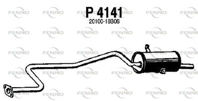  P4141 FENNO Глушитель выхлопных газов конечный