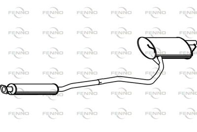  P6936 FENNO Глушитель выхлопных газов конечный