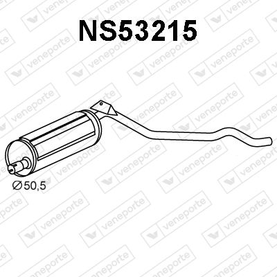  NS53215 VENEPORTE Глушитель выхлопных газов конечный