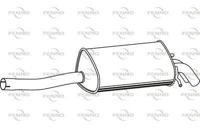  P3734 FENNO Глушитель выхлопных газов конечный