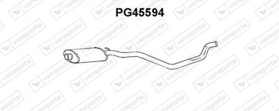  PG45594 VENEPORTE Предглушитель выхлопных газов