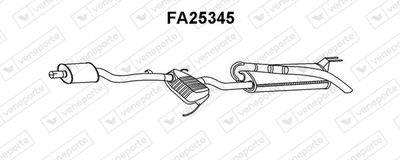  FA25345 VENEPORTE Глушитель выхлопных газов конечный