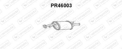  PR46003 VENEPORTE Глушитель выхлопных газов конечный