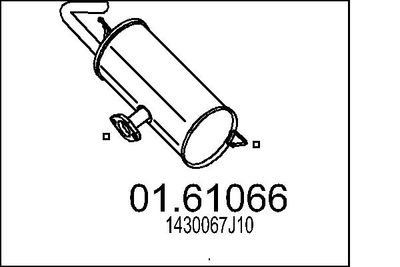  0161066 MTS Глушитель выхлопных газов конечный