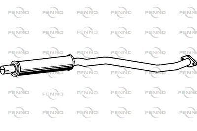  P6962 FENNO Средний глушитель выхлопных газов