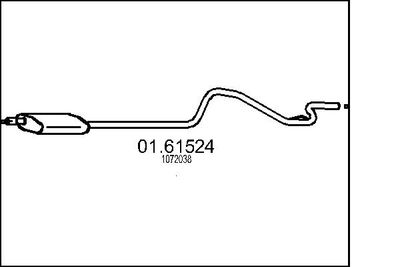  0161524 MTS Глушитель выхлопных газов конечный