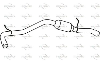  P38026 FENNO Глушитель выхлопных газов конечный