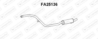  FA25136 VENEPORTE Предглушитель выхлопных газов