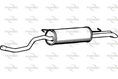  P5550 FENNO Глушитель выхлопных газов конечный