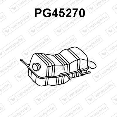  PG45270 VENEPORTE Глушитель выхлопных газов конечный