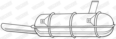  22874 WALKER Глушитель выхлопных газов конечный