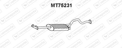  MT75231 VENEPORTE Глушитель выхлопных газов конечный