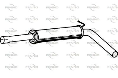  P5742 FENNO Средний глушитель выхлопных газов