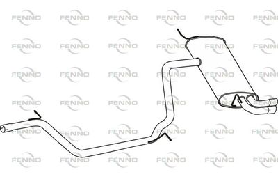  P72198 FENNO Глушитель выхлопных газов конечный