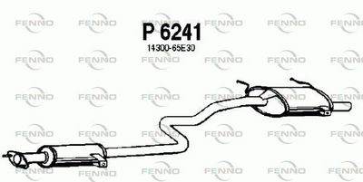  P6241 FENNO Глушитель выхлопных газов конечный