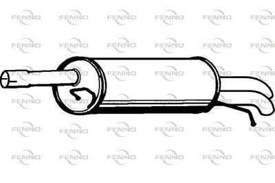  P7533 FENNO Глушитель выхлопных газов конечный