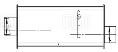  EMM0702 TRIALLI Глушитель выхлопных газов конечный