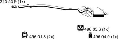  250146 ERNST Глушитель выхлопных газов конечный
