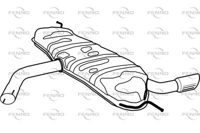  P1272 FENNO Глушитель выхлопных газов конечный