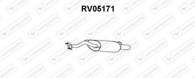  RV05171 VENEPORTE Глушитель выхлопных газов конечный