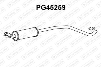  PG45259 VENEPORTE Предглушитель выхлопных газов