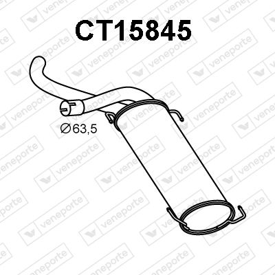  CT15845 VENEPORTE Глушитель выхлопных газов конечный