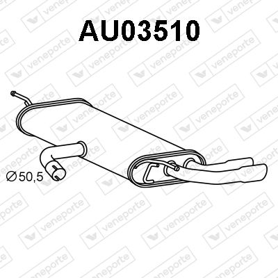  AU03510 VENEPORTE Глушитель выхлопных газов конечный