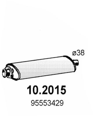  102015 ASSO Предглушитель выхлопных газов