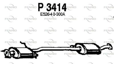  P3414 FENNO Средний глушитель выхлопных газов