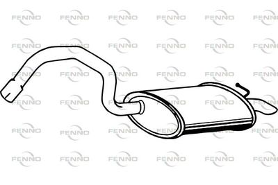  P3064 FENNO Глушитель выхлопных газов конечный