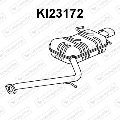  KI23172 VENEPORTE Глушитель выхлопных газов конечный