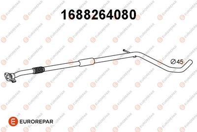  1688264080 EUROREPAR Предглушитель выхлопных газов