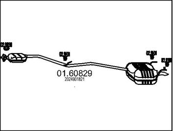  0160829 MTS Глушитель выхлопных газов конечный
