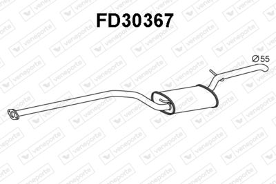  FD30367 VENEPORTE Глушитель выхлопных газов конечный