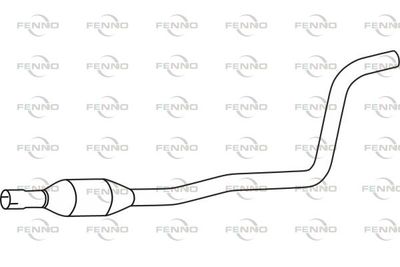  P29049 FENNO Средний глушитель выхлопных газов