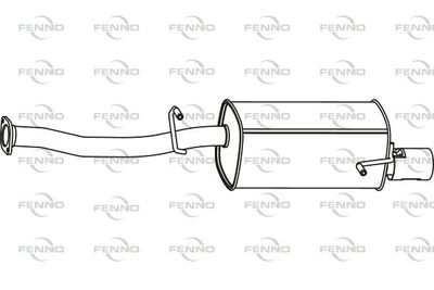  P9055 FENNO Глушитель выхлопных газов конечный