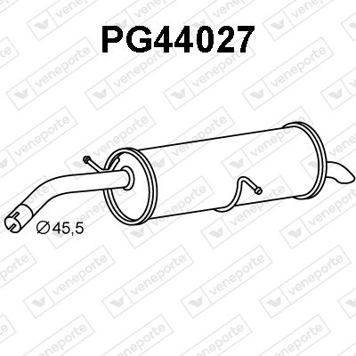  PG44027 VENEPORTE Глушитель выхлопных газов конечный