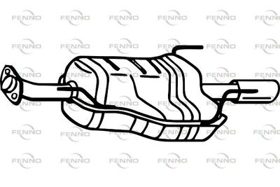  P4559 FENNO Глушитель выхлопных газов конечный